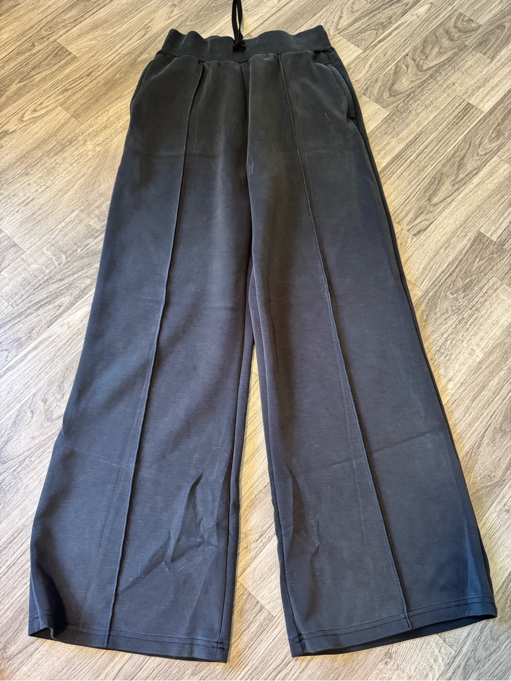 Paragon Fitwear Black Wide-Leg Ponte Pull-On Pants